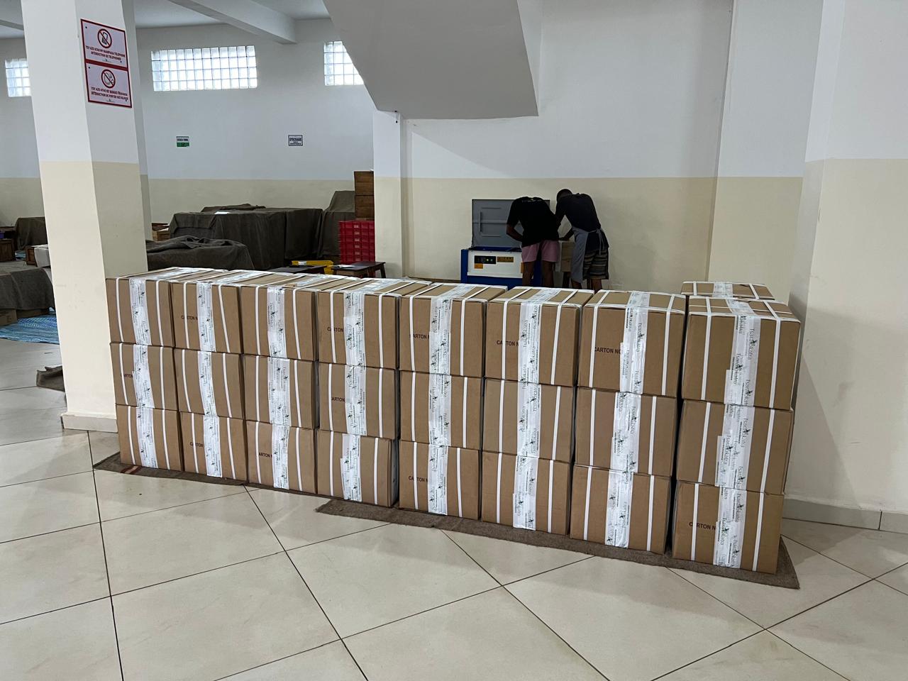 Organisation logistique des lots de vanille